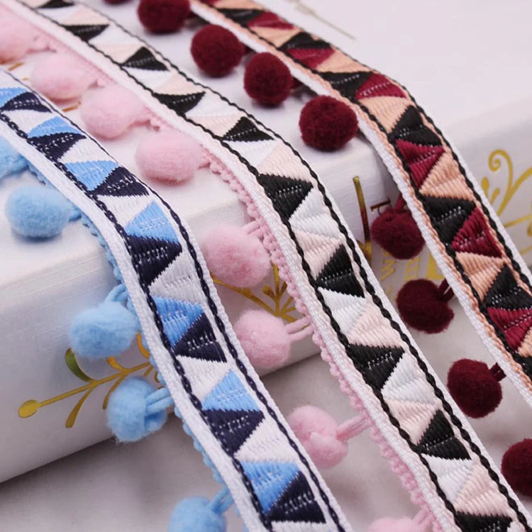 Кружевная лента аксессуары для шитья помпоны с кисточками отделка бахрома