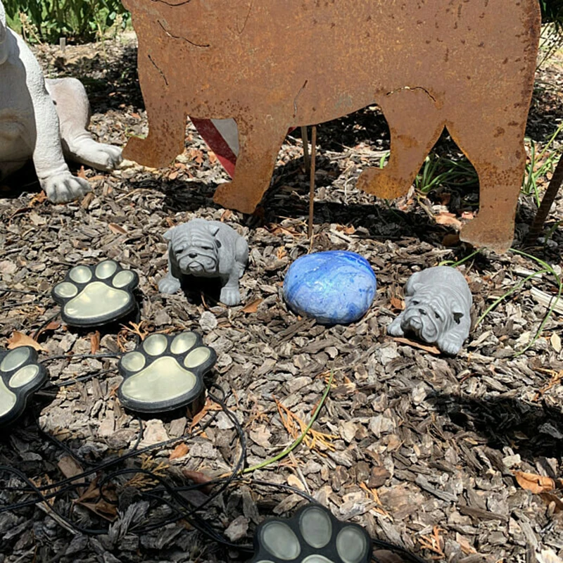 

Bulldog Statues Garden Decor Resin Sculpture Outdoor Yard Lawn Ornament Decor DC156