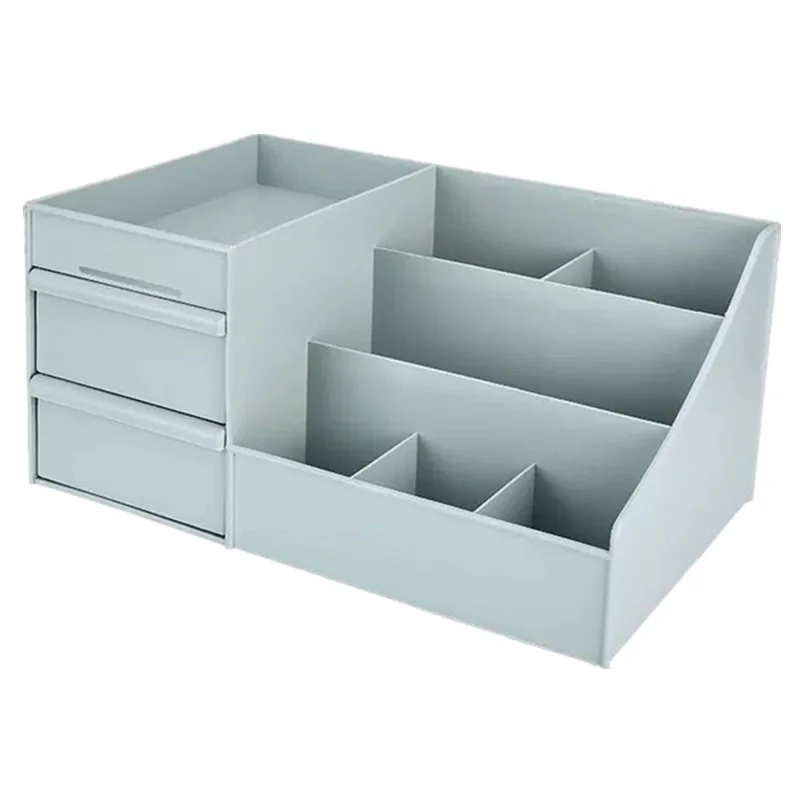 

Portable Plastic Desktop Cosmetic Skincare Organizer Cute Modern Rectangular Storage Box Organizador Mariage Decoration Ec50sn