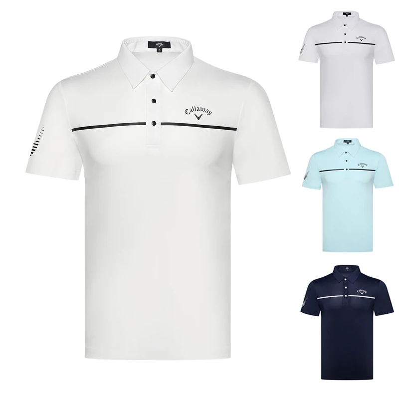 

Одежда для гольфа 2022, Мужская футболка с коротким рукавом 4 цветов, рубашка-поло, Быстросохнущий дышащий впитывающий Пот Топ, одежда для голь...