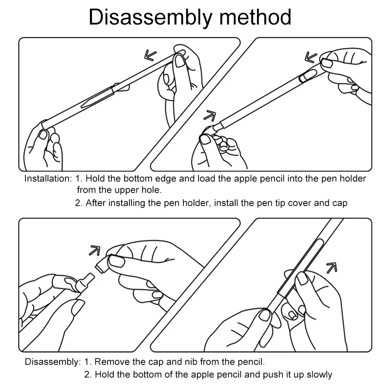 

Soft silicone case for Apple pencil pen case gneration business pen case for pencil pen iPad touch screen pen case TXTB1