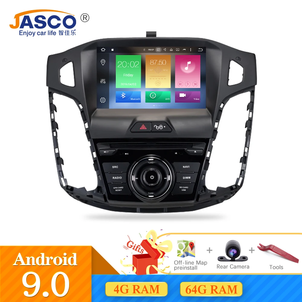 Восьмиядерный Android 9 0 автомобильное радио GPS HD 'и 8' Навигация стерео для ford Focus