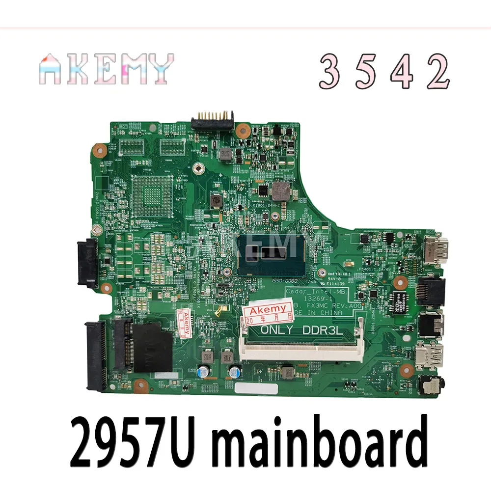 

CN-0HRG70 HRG70 для DELL Inspiron 15 3442 3542 3443 3543 5748 Материнская плата ноутбука 13269-1 PWB.FX3MC REV:A00 2957U/3558U материнская плата
