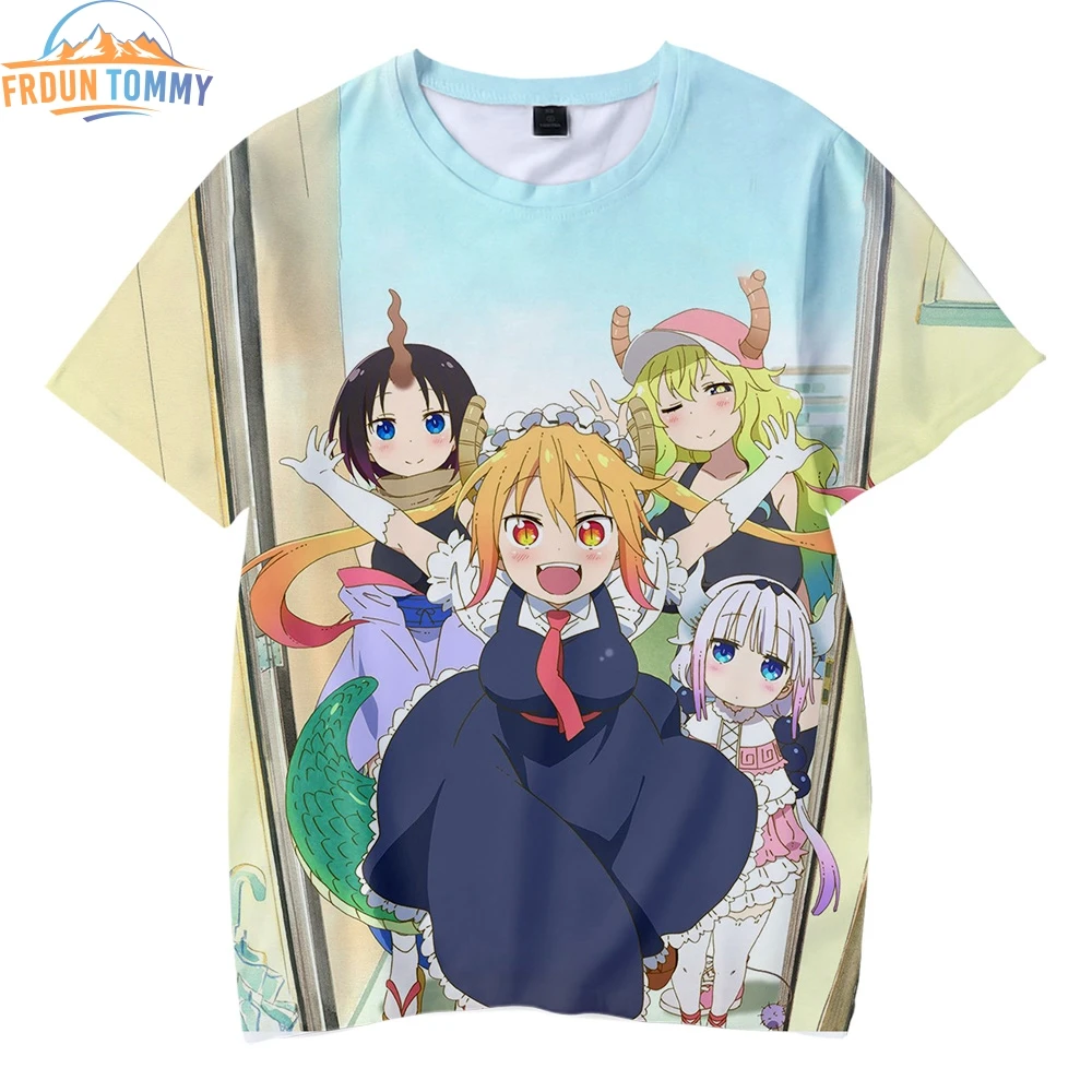 Новинка детские летние пляжные футболки Kobayashi s dragon maid с 3D принтом лидер продаж 2019