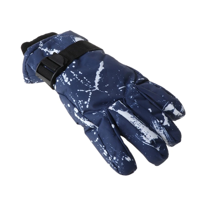 

Kids Fashion Print Ski Gloves Winter Snow Snowboard Windproof Waterproof Mitten 97BC