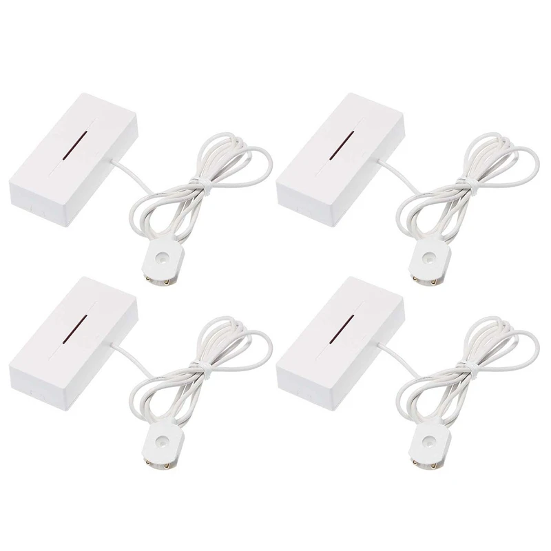 

MOOL 4Pcs 433MHZ Home Alarm Water Leakage Alarm Water Leak Sensor Detector Flood Alert Overflow Security Alarm System