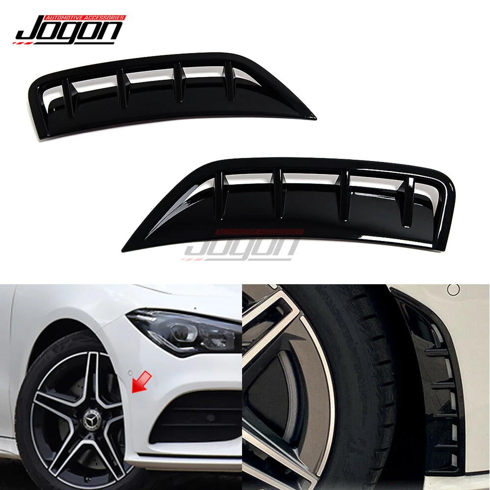 

Для Mercedes Benz CLA Class C118 CLA180 CLA200 2020 2021 автомобильный передний бампер, боковое крыло, крыло вентиляционного отверстия, выходная крышка, отделка