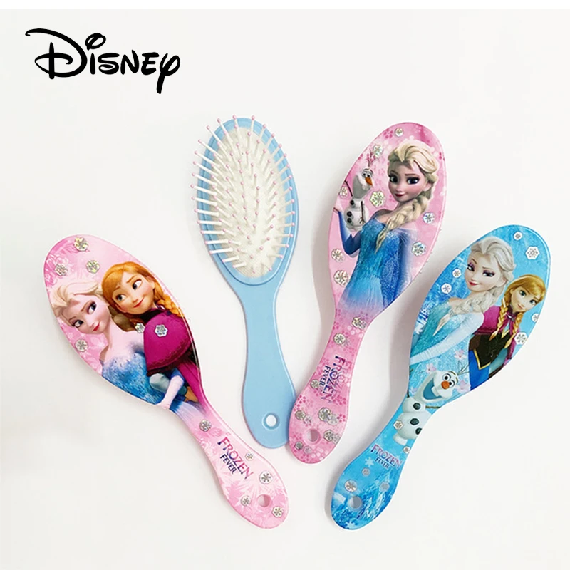 

Расческа для девочек Disney холодное сердце София принцесса Эльза Анна Минни Принцесса симпатичная Массажная расческа Микки Маус мультфильм ...