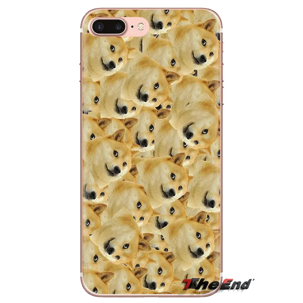 Happy Doge с ним Kawaii прозрачные мягкие чехлы для sony Xperia Z Z1 Z2 Z3 Z5 compact M2 M4 M5 C4 E3 T3 XA huawei mate 7