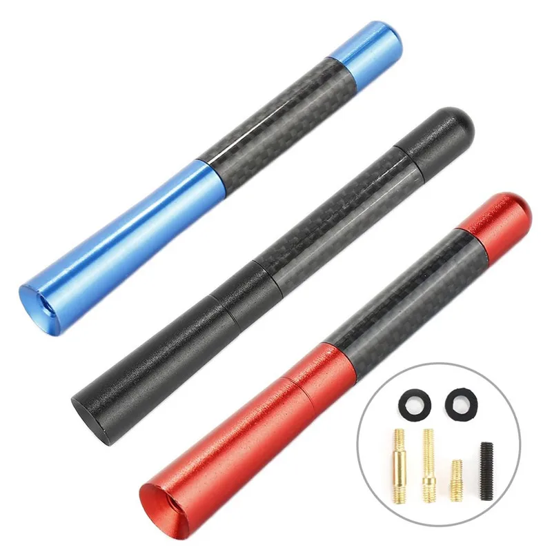 Автомобильная антенна 4 7 дюйма короткая из настоящего углеродного волокна