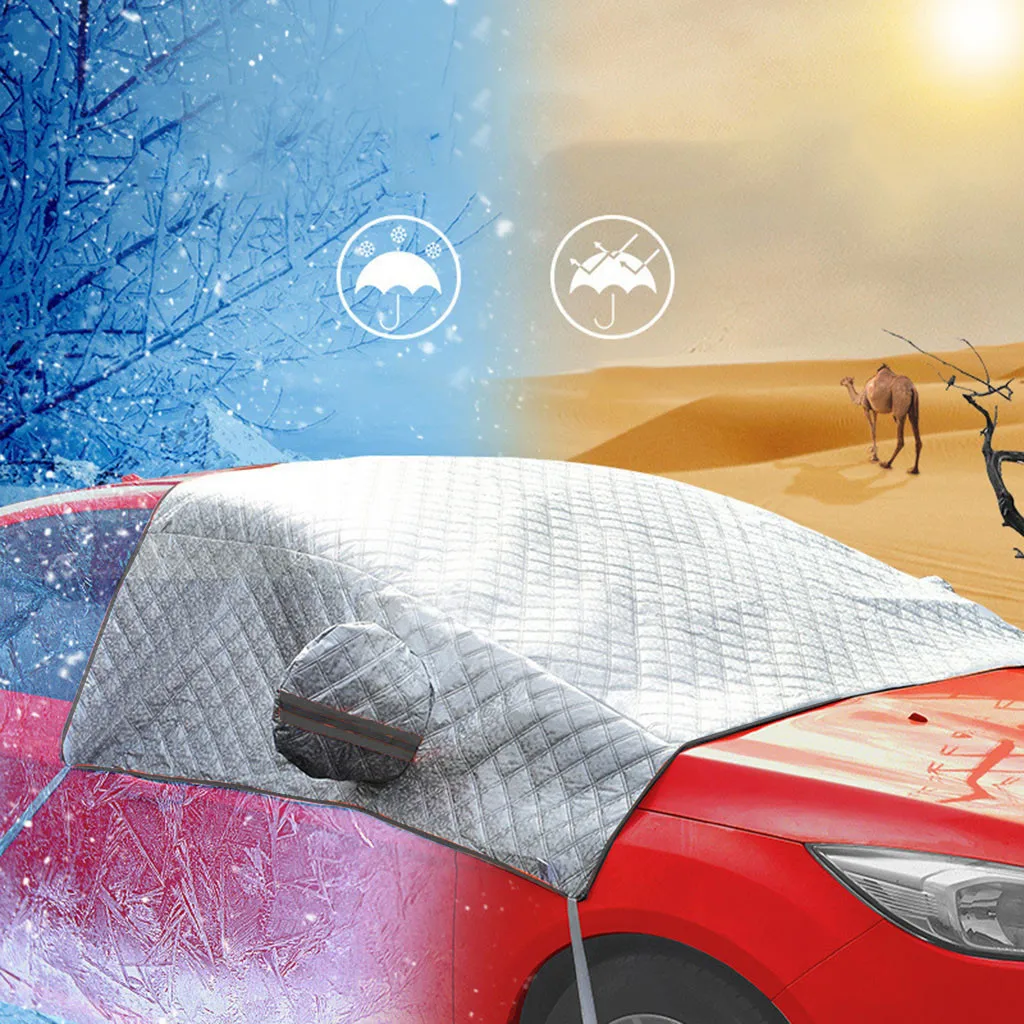 

Лобовое стекло автомобиля снежного покрова козырек от Солнца протектор толстые зимние защитный кожух толще Защитная крышка снег Защита # BA