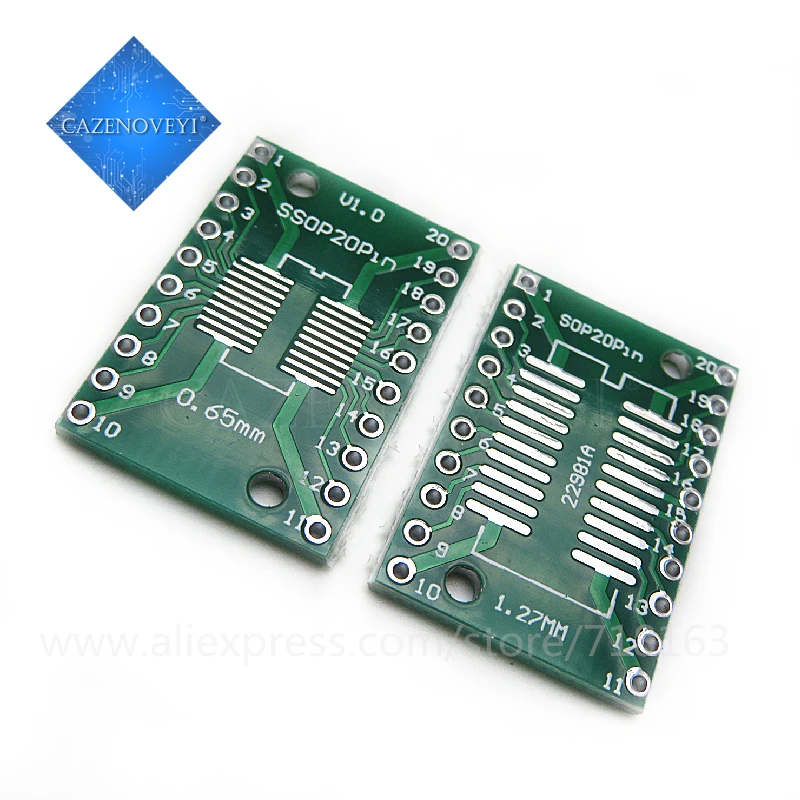 10 шт./лот TSSOP20 SSOP20 SOP20 to DIP20 печатная плата DIP Pin шаг адаптера|Односторонняя PCB| |