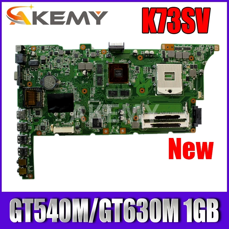 Akemy Новая материнская плата K73SV для ASUS K73SJ K73SM X73S A73S ноутбука K73SD 100% ok GT540M / GT630M 1