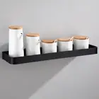 Полка для ванной комнаты, полка для душа, алюминиевая черная угловая полка для ванной комнаты, настенный черный алюминиевый держатель для хранения в кухне