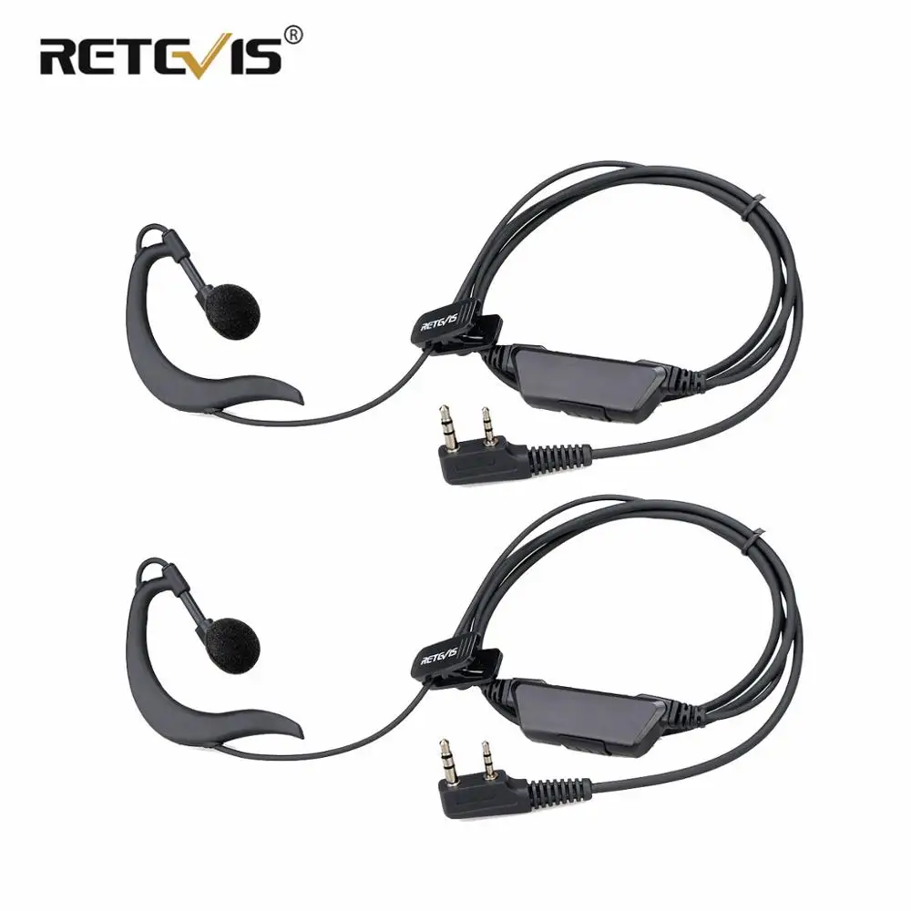 2 шт. наушники вкладыши Retevis EEK006 для рации RT18 RT618|Запчасти и аксессуары раций| |