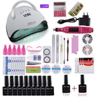 Набор для маникюра с УФ светодиодный лампой на 114 Вт и 1222 гель-лаками