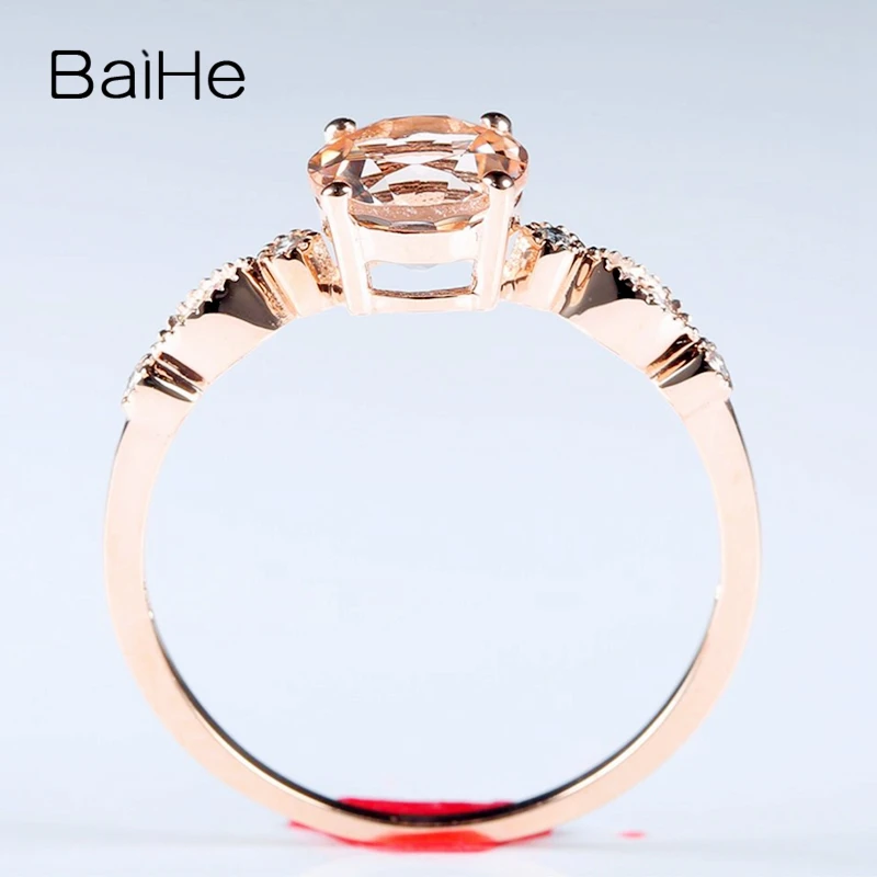 Женское однотонное обручальное кольцо из розового золота 10 к с натуральными