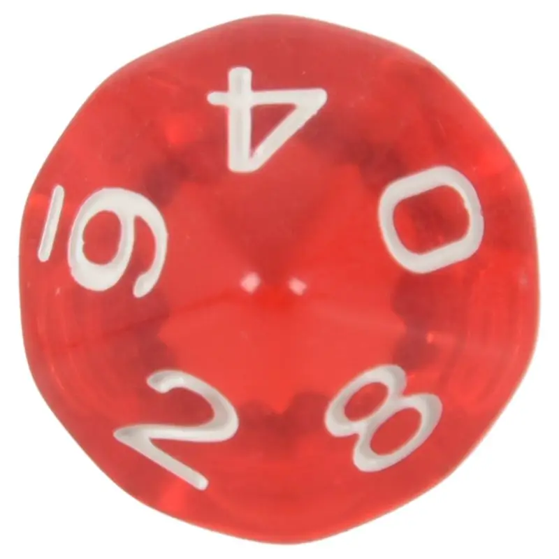 10-Dices D10 10-сторонняя игральная кость из драгоценного камня для РПГ Подземелья и Драконы настольные игры прозрачный желтый