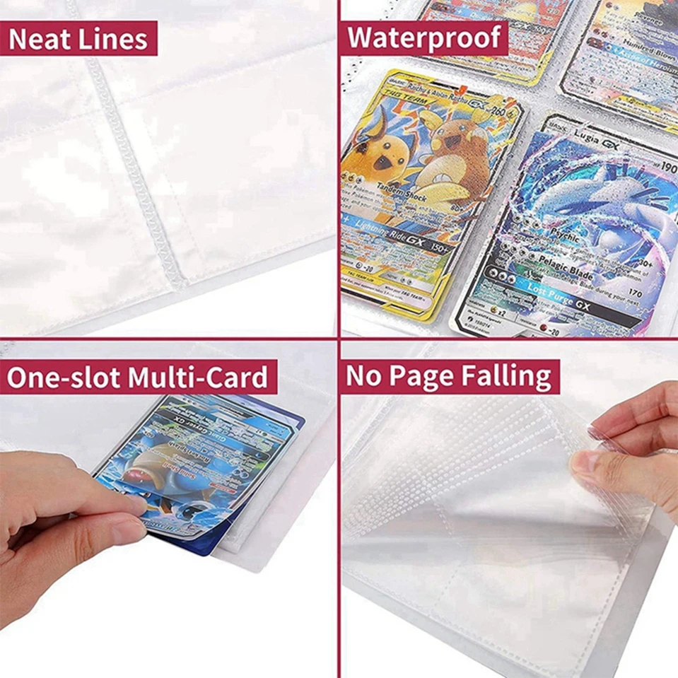 Альбом для коллекции карточек покемонов 9 отделений 432 альбом игры в подставка с