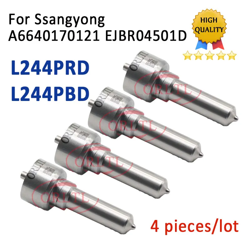 4 шт. L244 PRD L244PBD сопло для впрыска дизельного топлива L244PRD инжектора Ssangyong Actyon Kyron в
