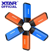 XTAR Charger BATTERY 18650 POWERBANK PB2C Type-C Powered 5V2.1A INPUT BLACK BLUE Charger For Rechargeable Battery 18650 Charger