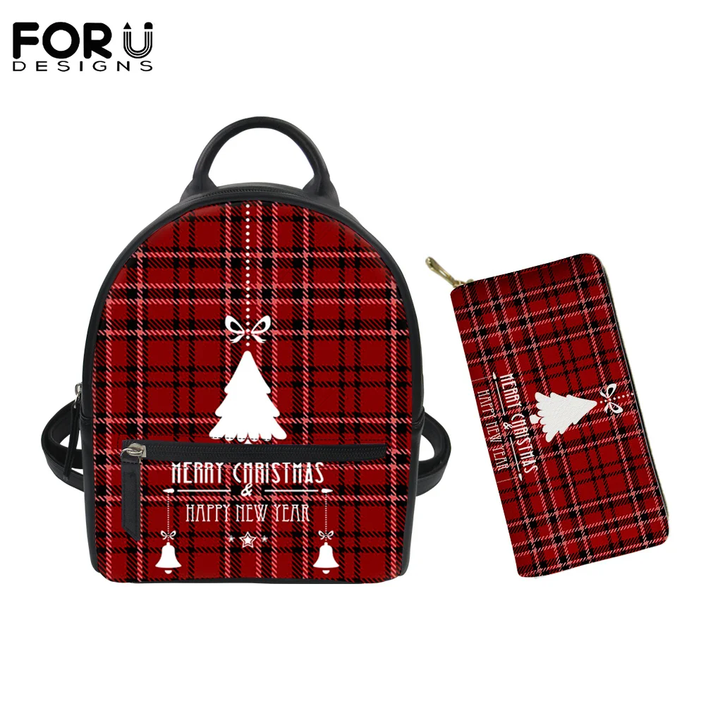 

Женские дорожные сумки для телефона FORUDESIGNS, маленькие сумочки для дам и детей, дизайнерская Красная рождественская елка, Лидер продаж, женск...