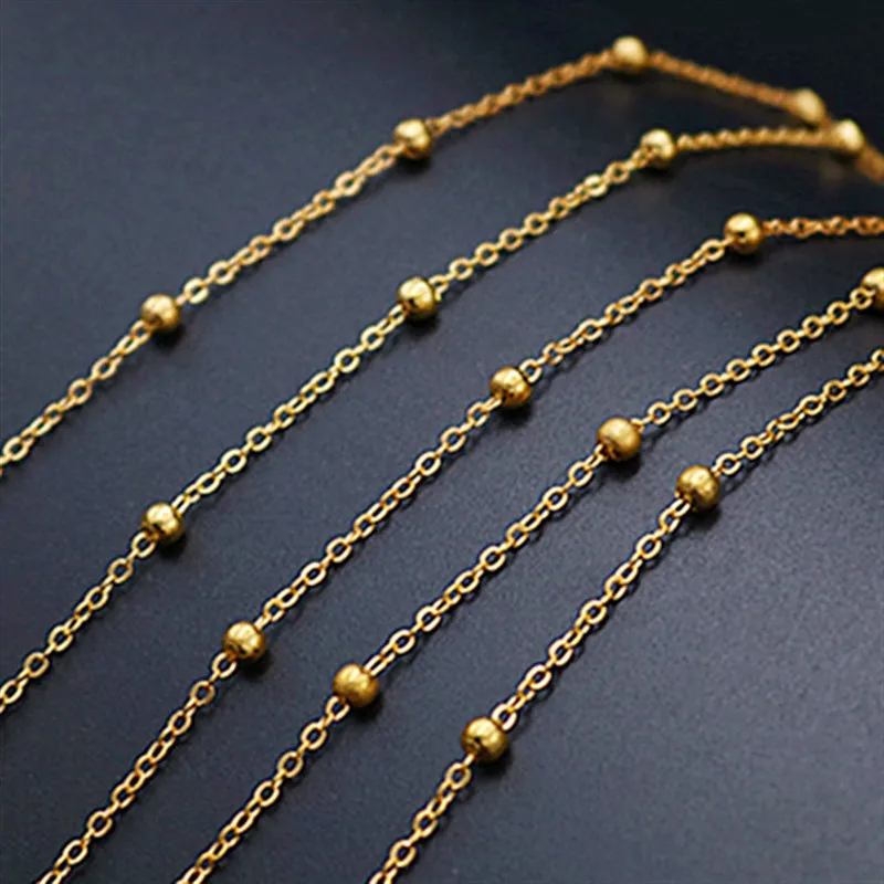 Цепочка из сплава 2 цвета с интервалом 3 мм 5 м (16 футов) для рукоделия ювелирные