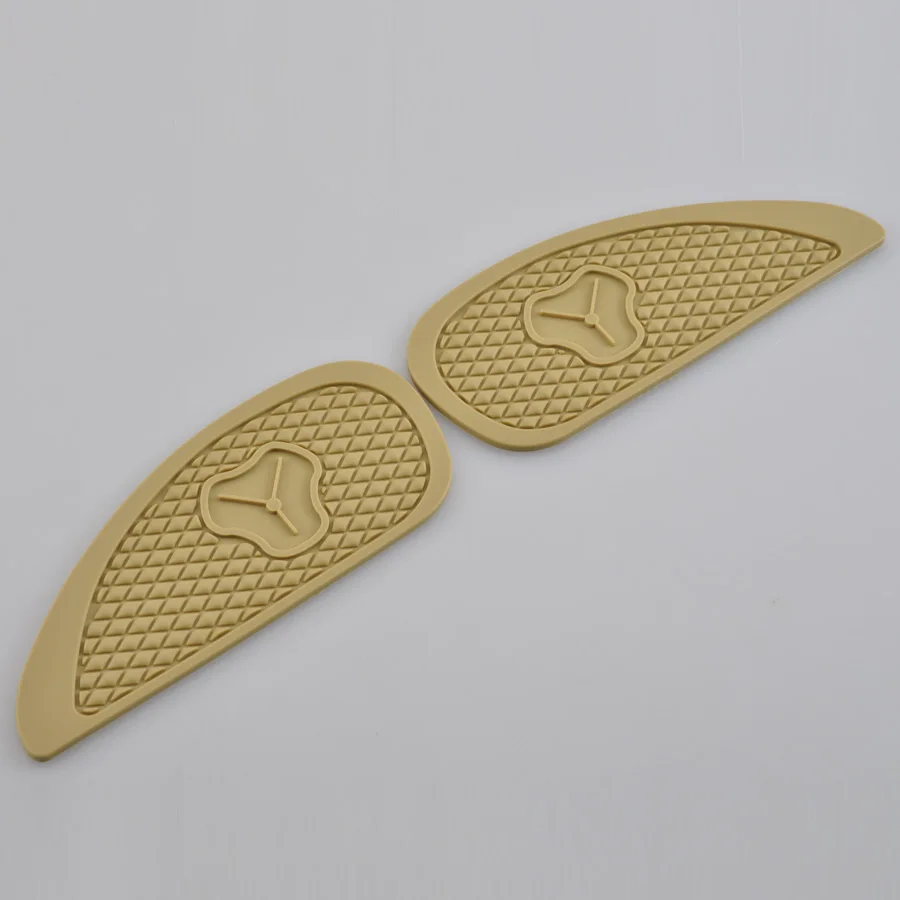 

Motorcycle Rubber Vintage Gas Oil Tank Knee Pads Universal Fuel Tanks Traction Decals Stickers Side Panels For Harley