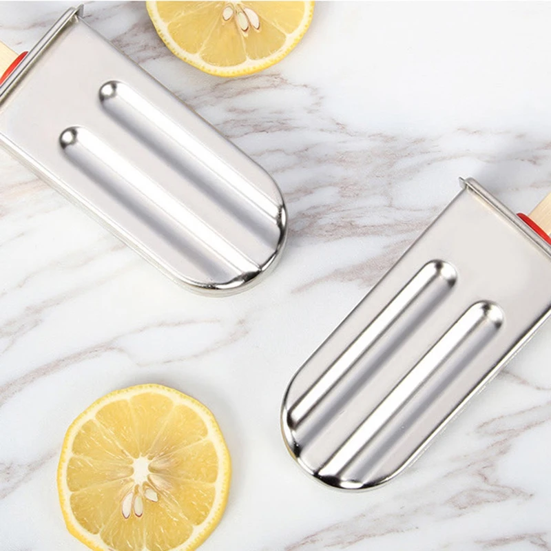 

Popsicle Mold Stainless Steel Ice Cream Mold with Holder Rack Ice Lolly Mold Homemade Freeze Lolly Popsicle Maker