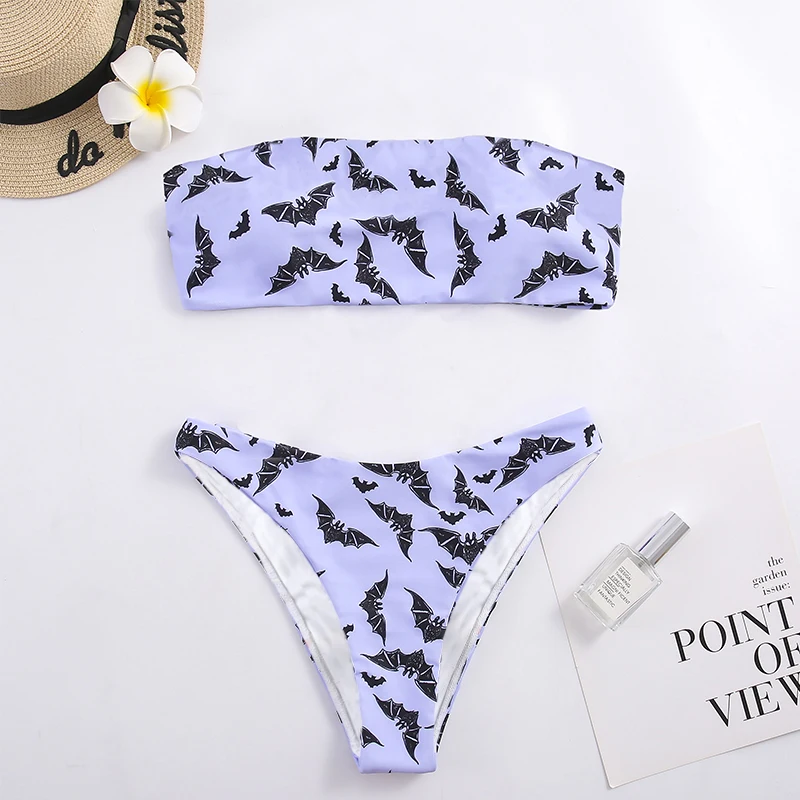 Женский леопардовый купальник с чашками пуш-ап и высокой талией | Женская одежда