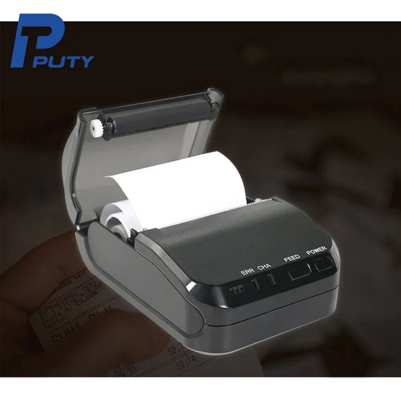 

PT-58S Portable 58mm Bluetooth Wireless Thermal Receipt Ticket Printer Mini Mobile Phone Bill Machine Shop Printer for Store