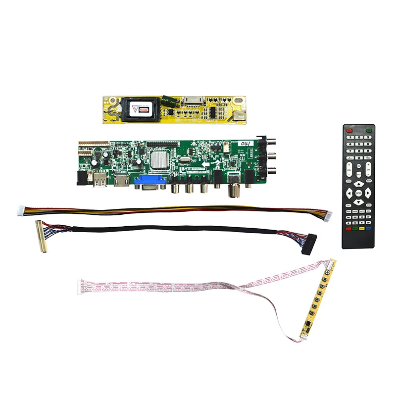 Бесплатная доставка DVB-C DVB-T DVB-T2 ТВ ЖК-дисплей контроллер драйвер платы комплект