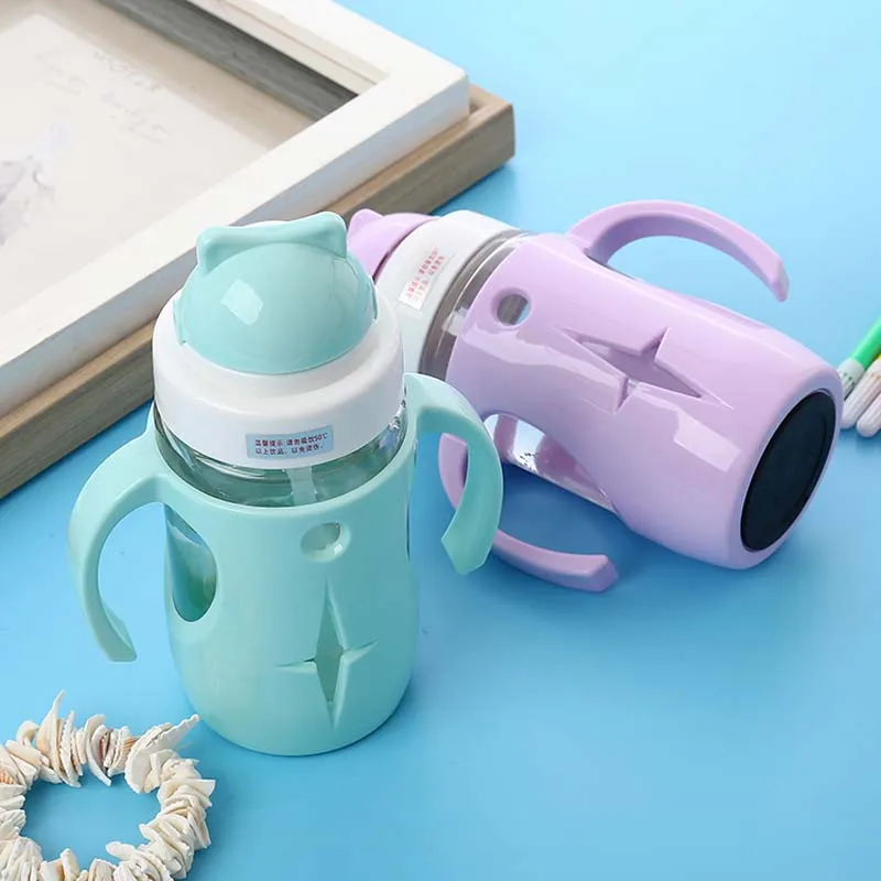 BPA Бесплатно Детские Стекло с изображением бутылки из-под молока для кормления