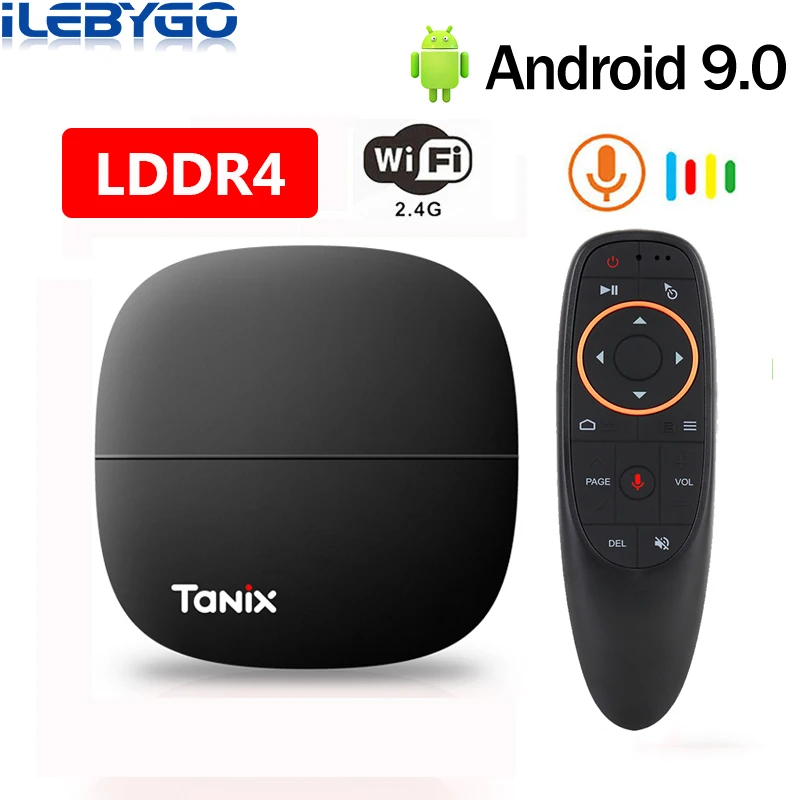 ТВ-приставка Tanix H1 на Android 9 0 четырехъядерный процессор Hi3798M LPDDR4 2 ГБ 16 Гб ПЗУ HDMI 4K