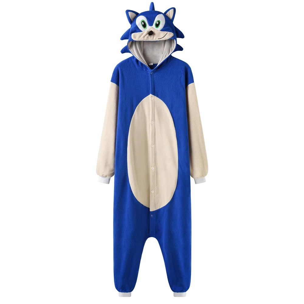 Animal Hedgehog Onesie Kigurumis For Men Adult Unisex Pajama Winter Long Sleeve Suit Cute Loose Style Party Outfit