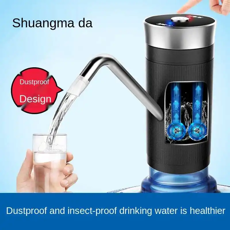 

Smart Appliances Dust Proof Double Pump Water Bottle Pump Small Portable Water Dispenser Pump