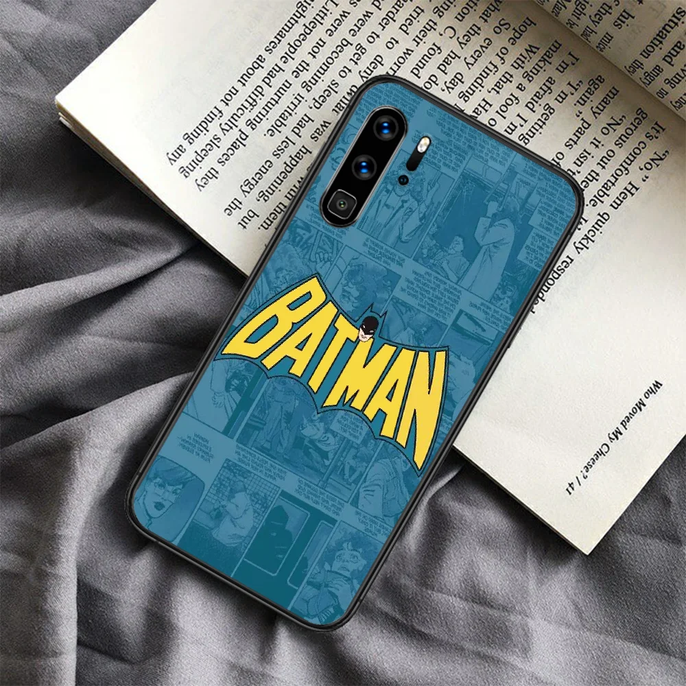

Batmans Super Hero Phone Case For Huawei P Mate Smart 10 20 30 40 Lite Z 2019 Pro black Bumper Trend Coque Fashion Cell Silicone
