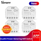 Умный переключатель SONOFF DUALR3 с Wi-Fi, мини-переключатель сделай сам, двойное реле, двухстороннее управление, Измерение мощности, работа с Alexa Google Home