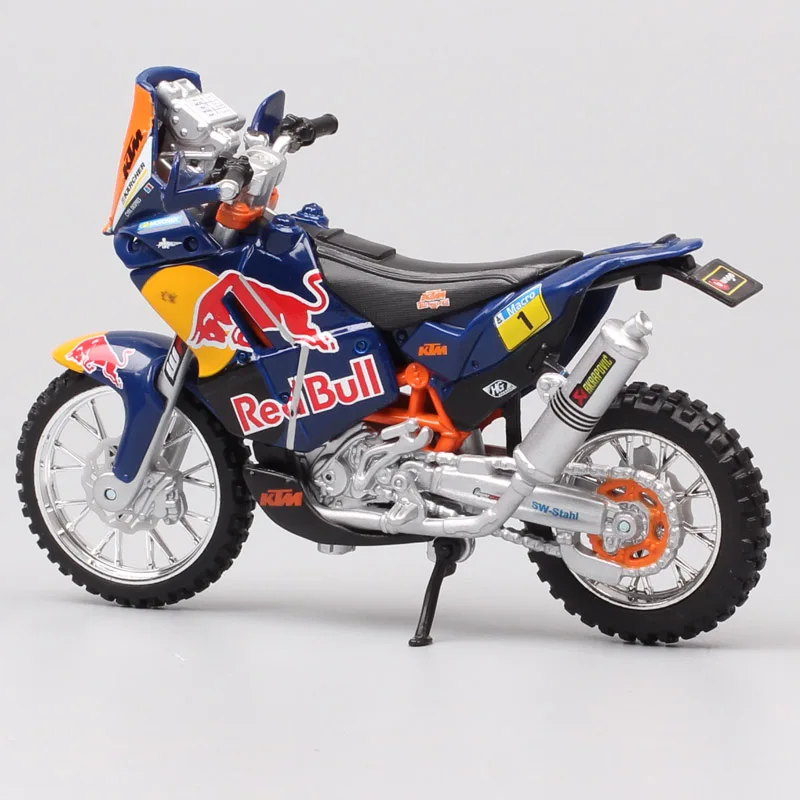 1/18 весы Bburago KTM 450 Rally 2013 rider № 1 макро напитка red bull от производителя гоночных Мотокросс Мотоцикл игрушечные машинки модели