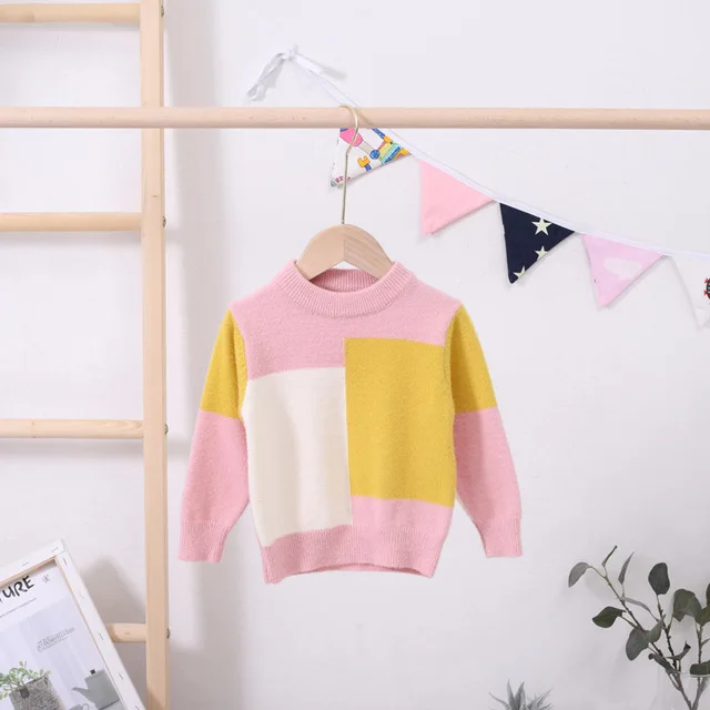 Детская весенняя одежда новый яркий хлопковый свитер на осень и зиму топ детская