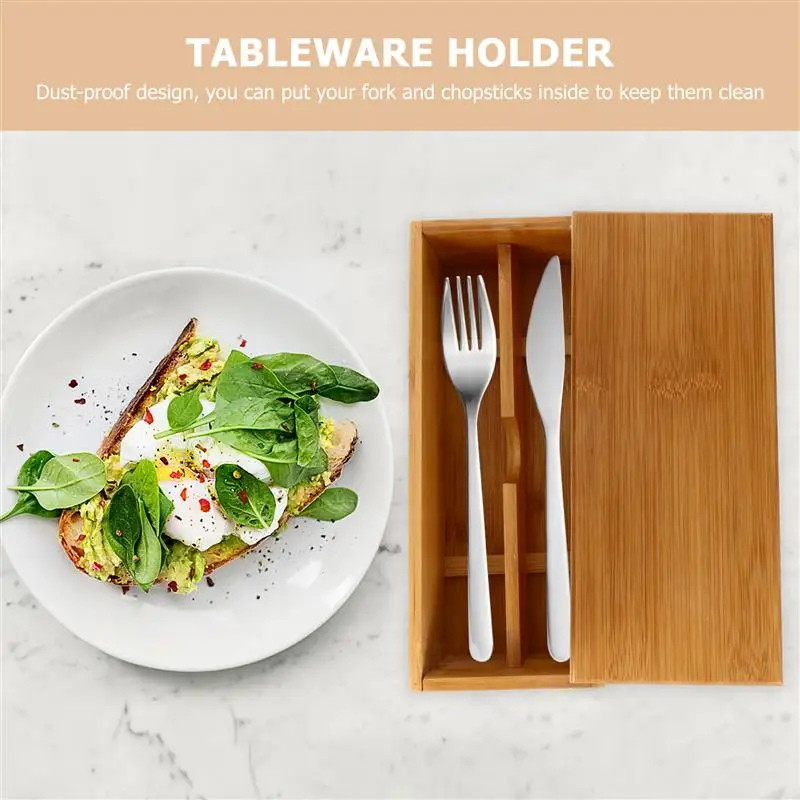 

1Pc Practical Durable Useful Simple Tableware Box Dish Box Flatware Case for Home
