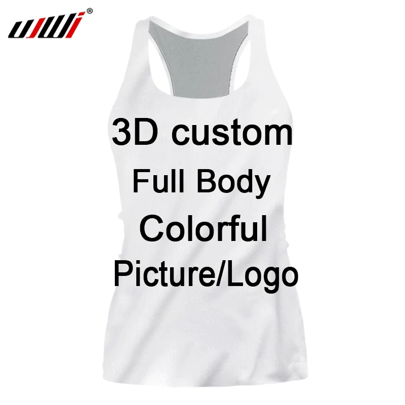 Повседневный тонкий женский жилет UJWI в западном стиле с 3D принтом на заказ