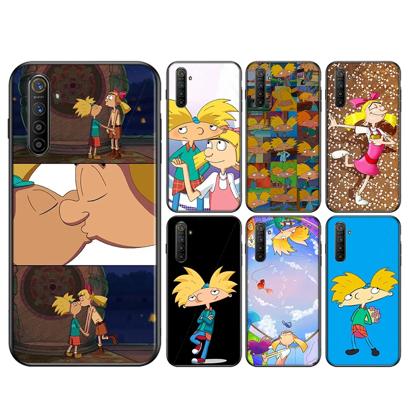 

Cartoon Hey Arnold Silicone Cover For OPPO Reno 4 3 Pro 10X Zoom 2 Z F Realme ACE C2 X2 Pro 5G Phone Case
