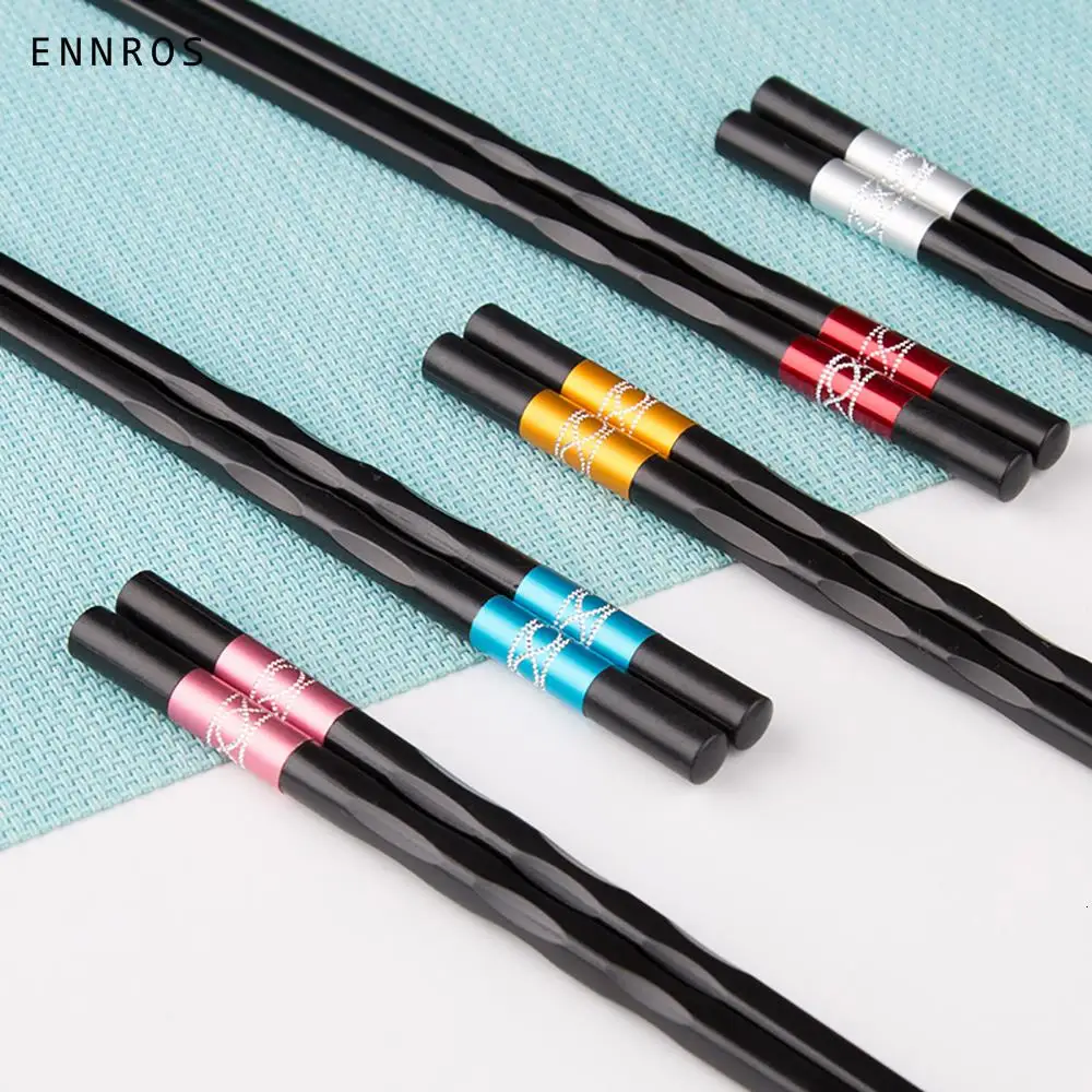 1 пара цветных японских палочек для еды Нескользящие палочки суши китайские