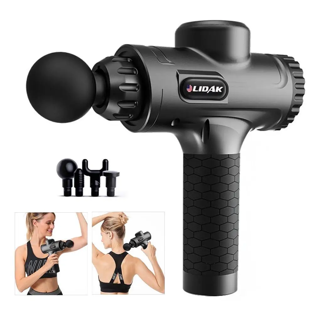 Массажер Электрический с ЖК дисплеем для глубокой релаксации мышц|Встроенные