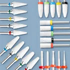 Керамическая фреза 332 дюйма, сверла для ногтей, электрические фрезы для маникюра и педикюра, инструменты для аппарата, инструменты для дизайна ногтей