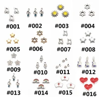12pcslot crystal music charms star floating charms for floating memory charms lockets diy jewelry