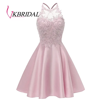 Pink VKbridal разноцветное переливающееся платье с блестками для выпускного вечера крест черный Выпускной Sweeth 15 Короткие платья блестящие платья для выпускного вечера - Цвет: Pink