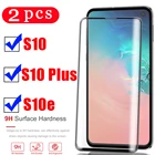 2 шт. 9H полное покрытие для samsung galaxy s10 plus s10e закаленное стекло Защита экрана телефона s10 lite защитная пленка на стекло