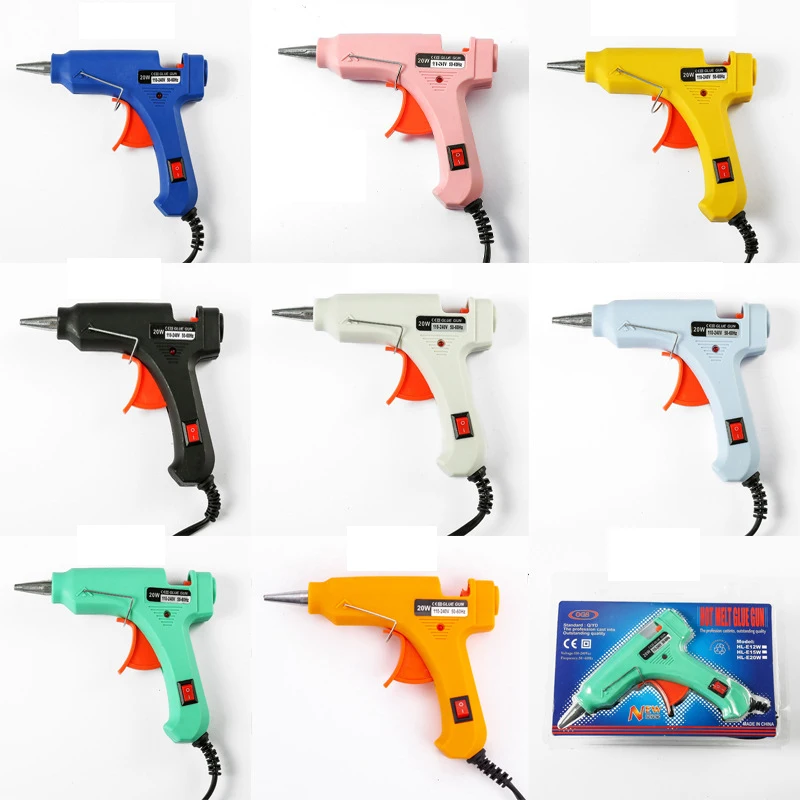 Высокотемпературный нагреватель расплавленный термоклеевой пистолет 20 Вт